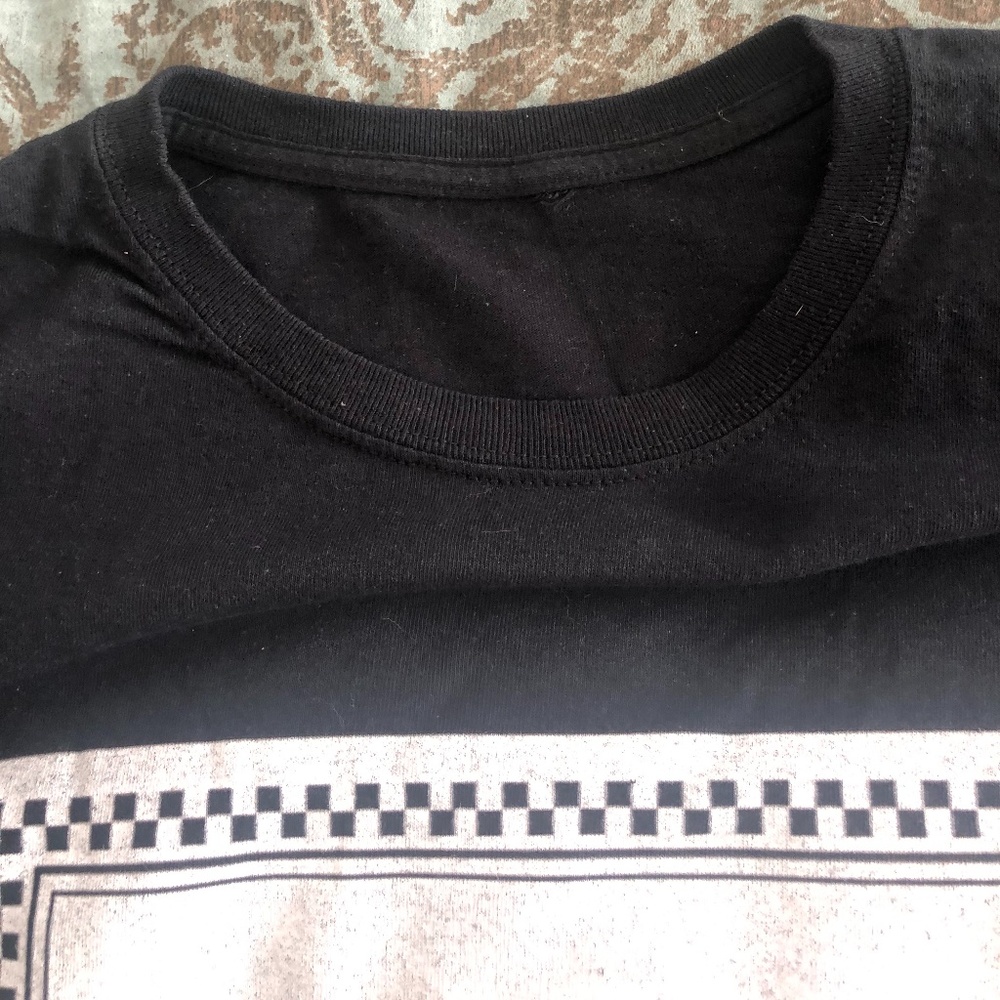 T Shirt with designer print , BLACK, XL, XXL - Picture 3 of 3